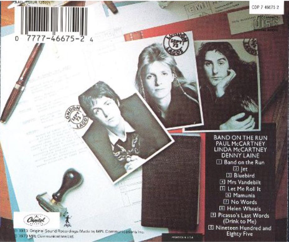 Band On The Run - Paul McCartney And Wings (CD) music collectible [Barcode 602557567526] - Main Image 2