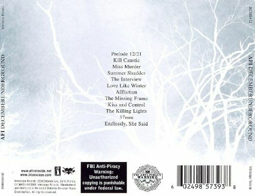 Decemberunderground - AFI music collectible [Barcode 0602498573938] - Main Image 2