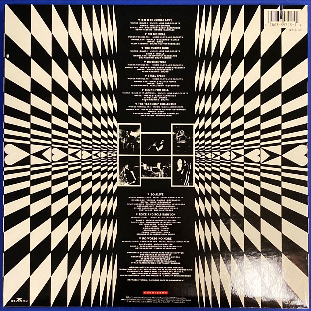 Love And Rockets - Love And Rockets (12” - 41) music collectible [Barcode 042283846319] - Main Image 2