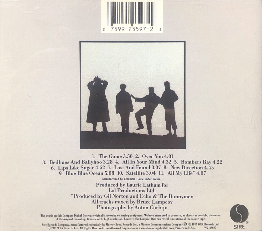 Echo & The Bunnymen - Echo & The Bunnymen (CD - 50) music collectible [Barcode 075992559720] - Main Image 2
