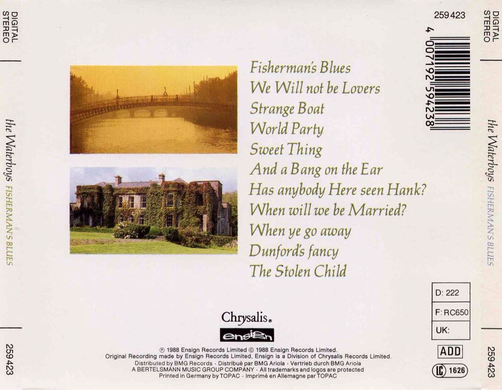 Fisherman’s Blues (MP3) - Waterboys, The (CD) music collectible [Barcode 044114158929] - Main Image 2