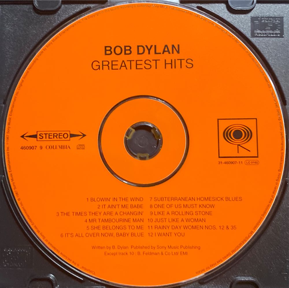 CD : Greatest Hits - Dylan, Bob (CD - 40:21) music collectible [Barcode 5099746090722] - Main Image 3