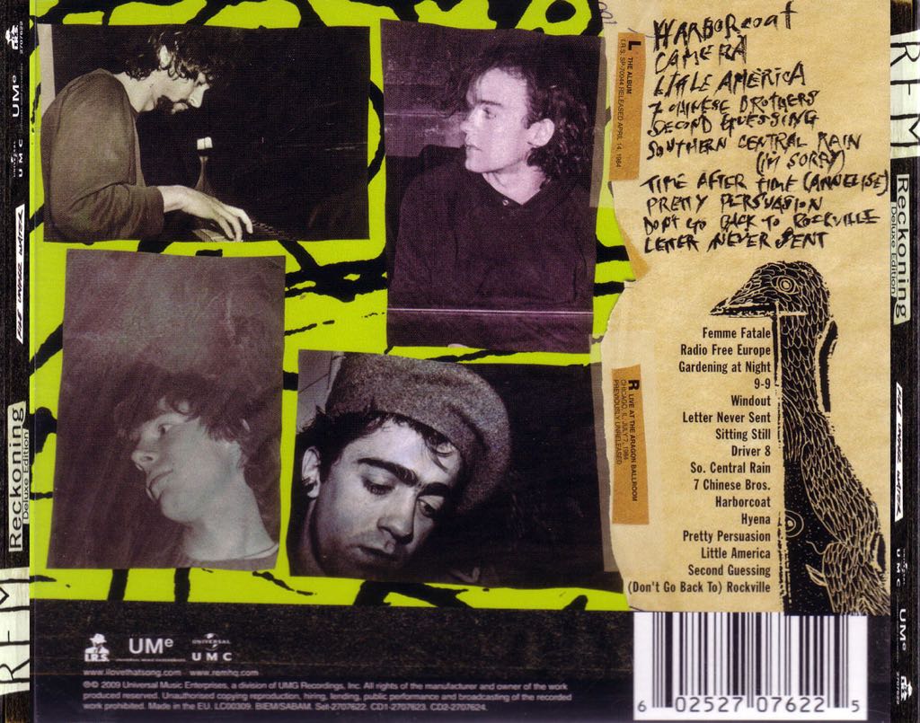 Reckoning - R.E.M. (CD) music collectible [Barcode 5099746537920] - Main Image 2