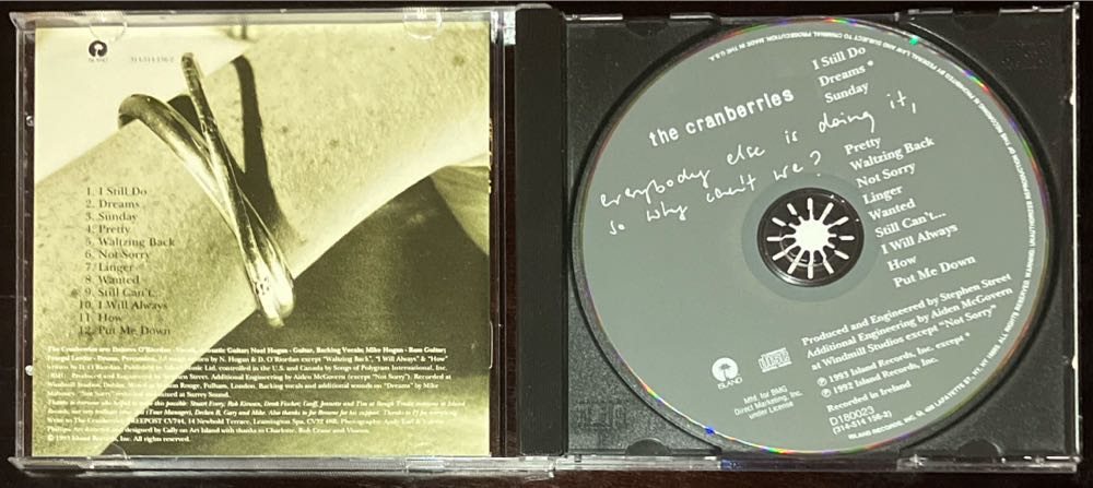 Everybody Else Is Doing It, So Why Can’t We? (The Complete Sessions 1991 - 1993) - Cranberries, The (CD - 59) music collectible [Barcode 044006308920] - Main Image 3