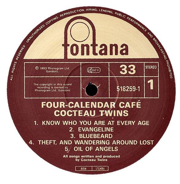 Four-calendar Café - Cocteau Twins (CD) music collectible - Main Image 2