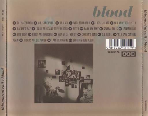 Blood - This Mortal Coil (CD) music collectible [Barcode 5014436100529] - Main Image 2