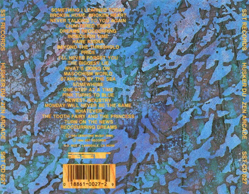 Zen Arcade - Hüsker Dü ‎ (CD - 69:53) music collectible [Barcode 018861002729] - Main Image 2