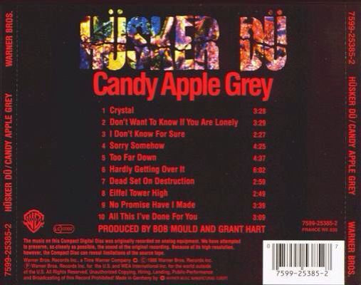 Candy Apple Grey - Husker Du (CD) music collectible [Barcode 075992538527] - Main Image 2