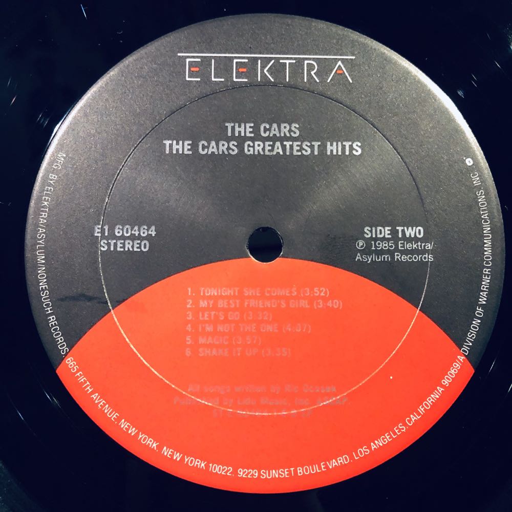 The Cars-Greatest Hits - Cars, The (12”) music collectible [Barcode 075596046411] - Main Image 4