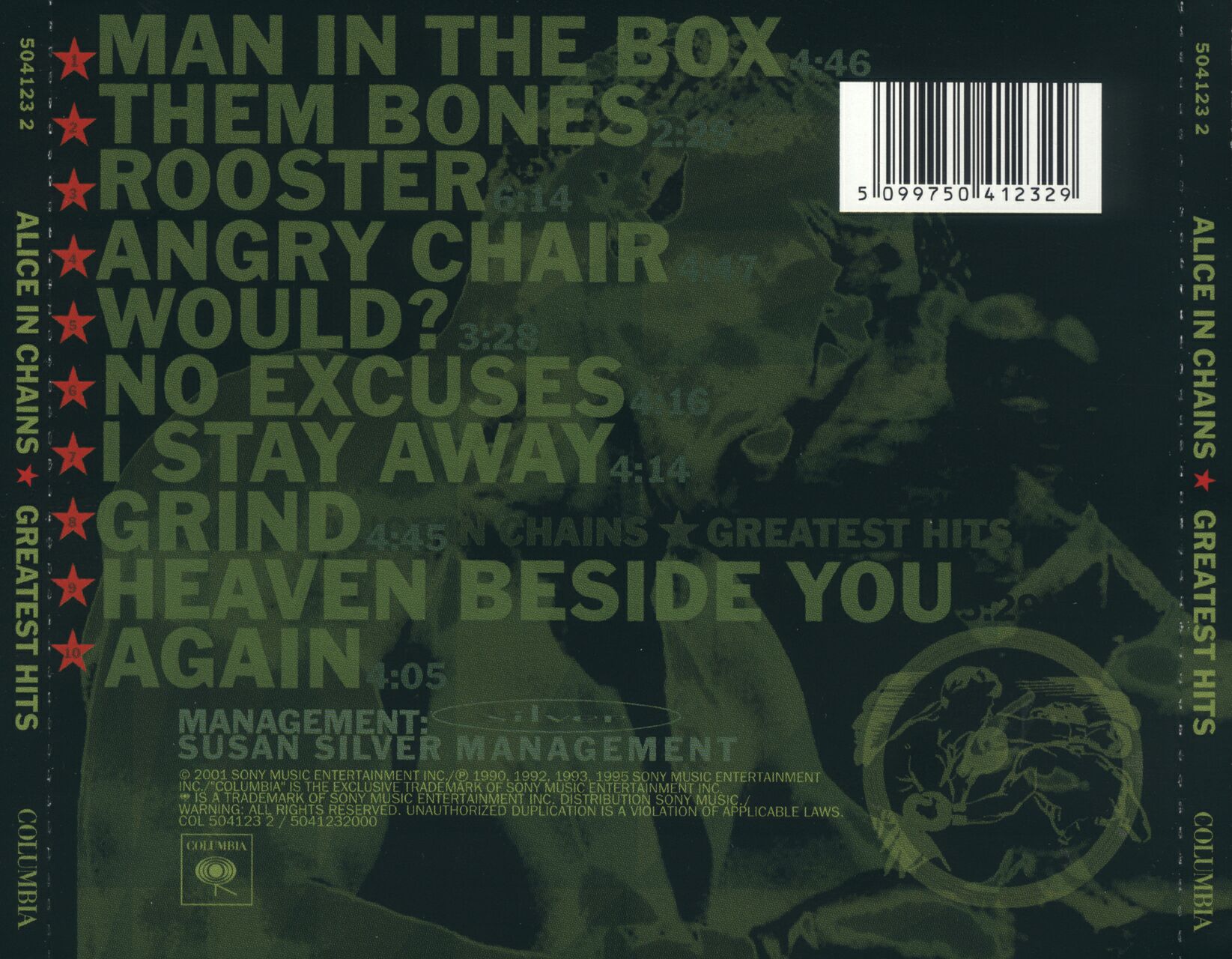 Greatest Hits - Alice In Chains (CD) music collectible [Barcode 5099750412329] - Main Image 2