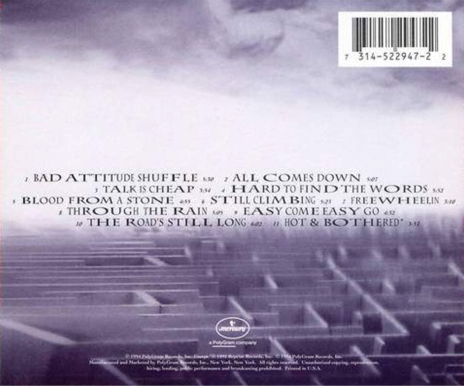 Still Climbing - Cinderella (CD - 53:27) music collectible - Main Image 2