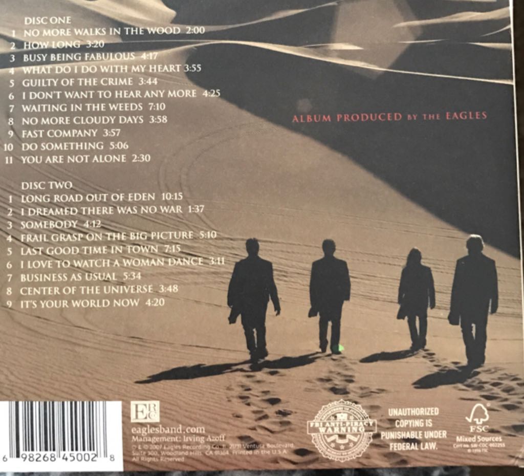 Long Road Out Of Eden - Eagles (CD) music collectible - Main Image 2