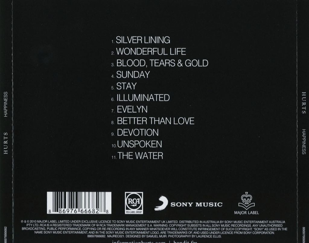 Happiness - Hurts (CD) music collectible - Main Image 2