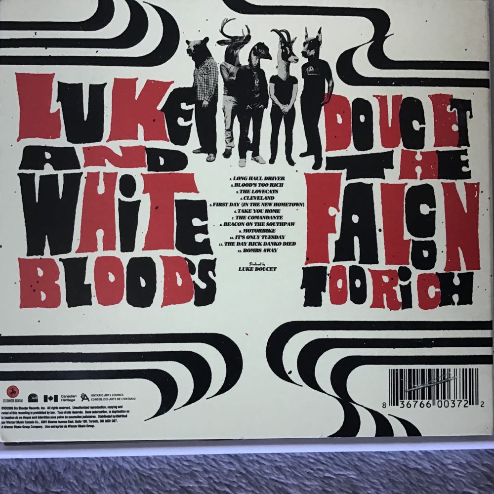 Bloods Too Rich - Luke Doucet (CD) music collectible [Barcode 836766003722] - Main Image 2