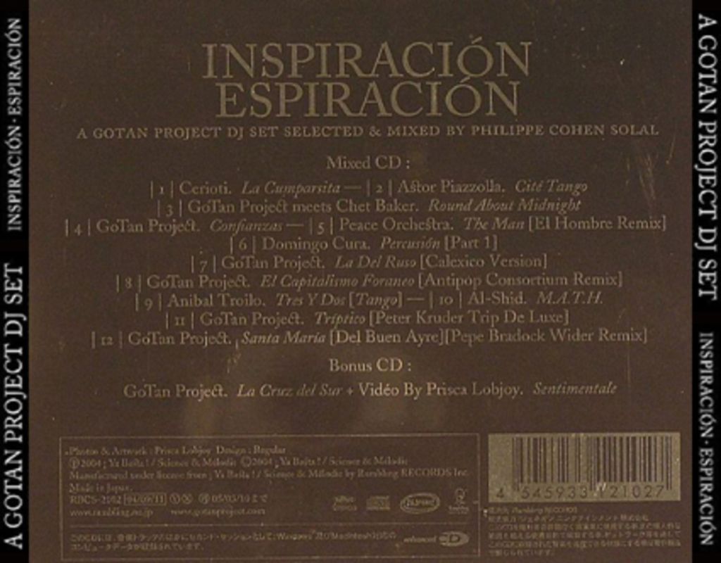 Inspiración Espiración - Gotan Project music collectible - Main Image 2
