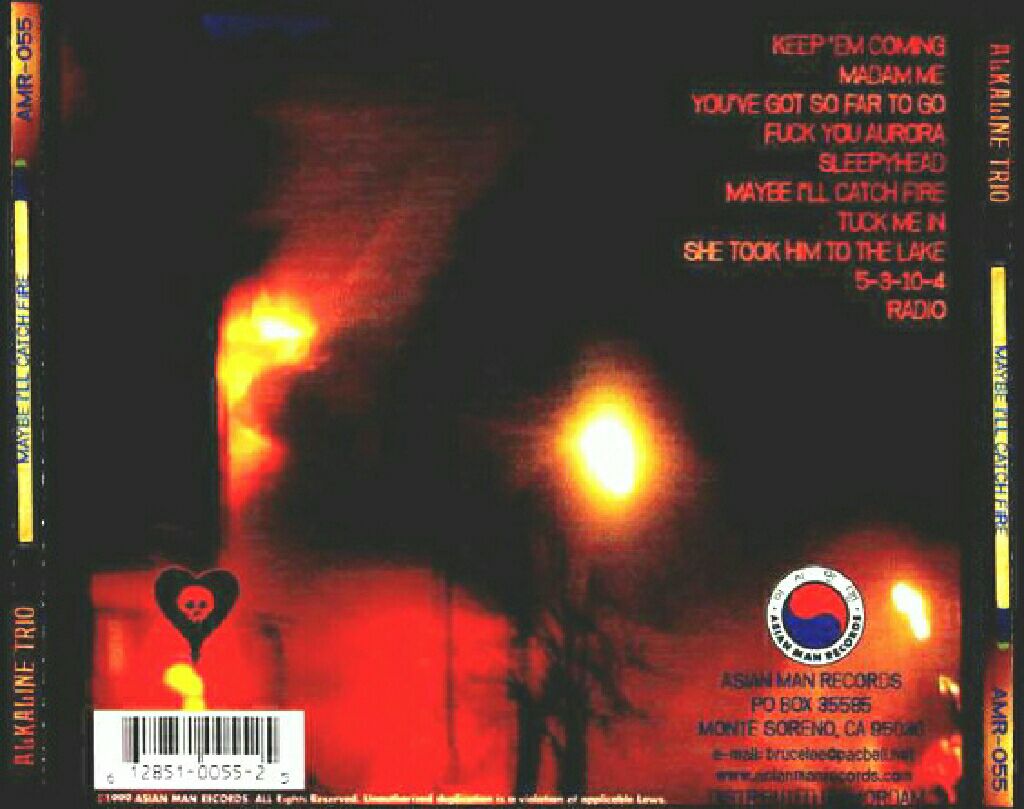 Maybe I’ll Catch Fire - Alkaline Trio (CD - 35) music collectible - Main Image 2