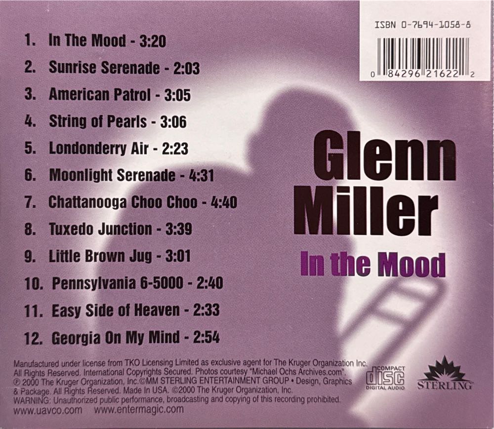 Glenn Miller In The Mood - Glenn Miller (CD) music collectible [Barcode 5708574321051] - Main Image 2