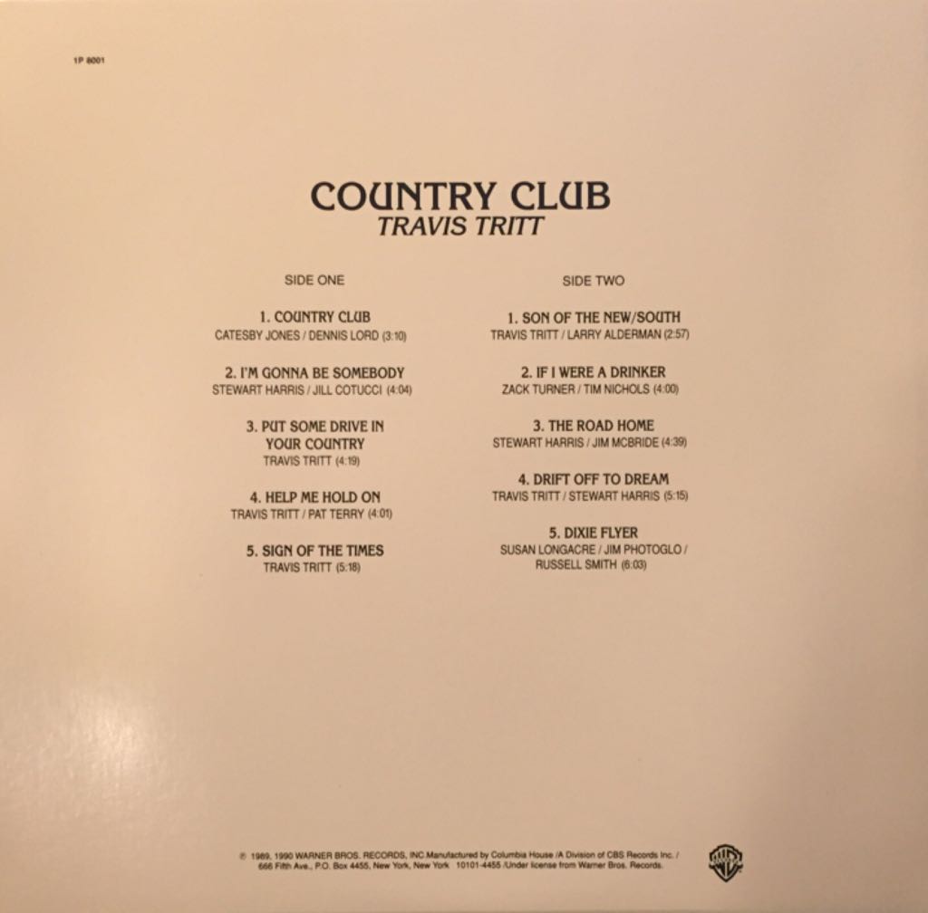 Country Club - Tritt, Travis music collectible - Main Image 2