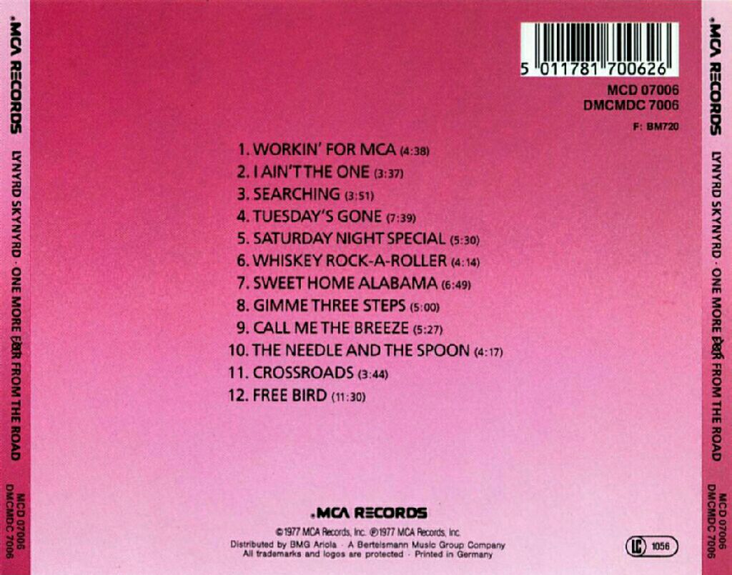 One More From The Road - Lynyrd Skynyrd (CD) music collectible [Barcode 5011781700626] - Main Image 2