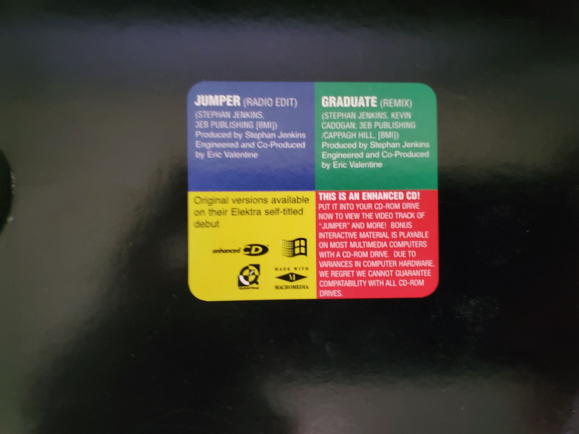 Jumper Single - Third Eye Blind (Enhanced CD (ECD)) music collectible [Barcode 075596405829] - Main Image 2