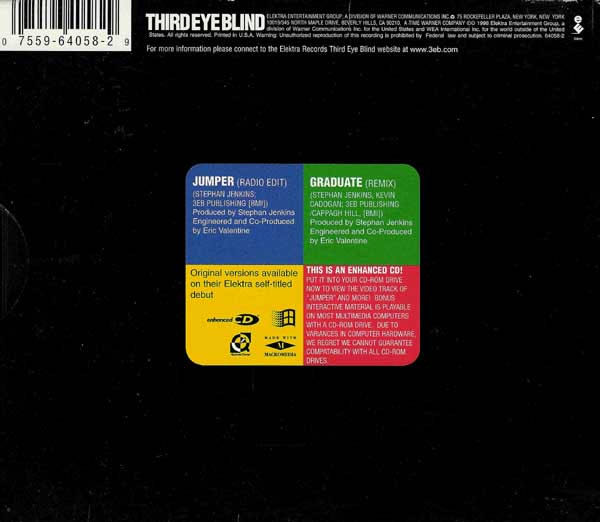 Jumper Single - Third Eye Blind (Enhanced CD (ECD)) music collectible [Barcode 075596405829] - Main Image 4