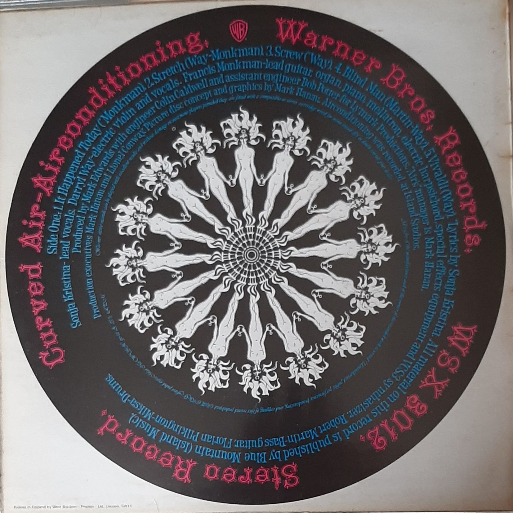 Air Conditioning - Curved Air (12”) music collectible [Barcode 075992643320] - Main Image 2