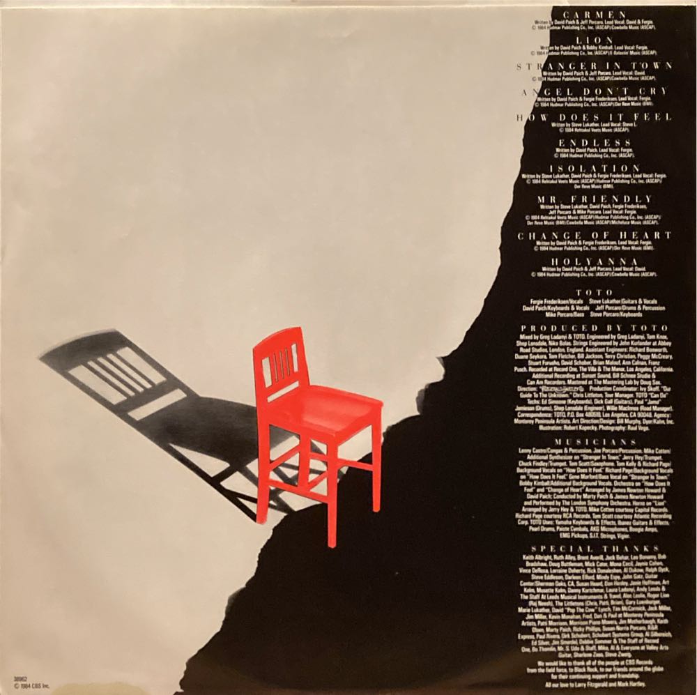 Isolation - Toto (12” - 42) music collectible [Barcode 074643896214] - Main Image 4