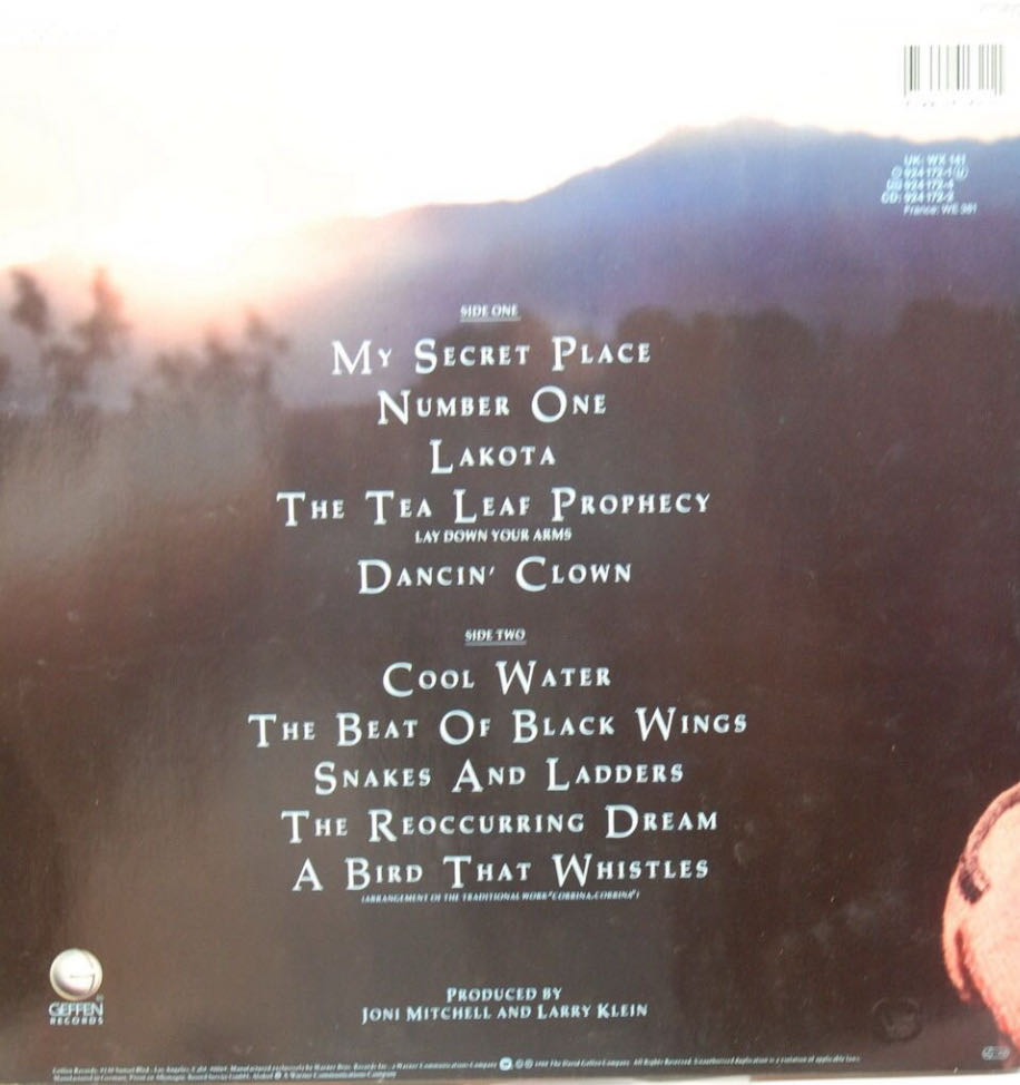 Chalk Mark In A Rain Storm - Joni Mitchell (12”) music collectible - Main Image 2