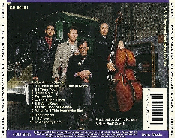 On the Floor of Heaven - The Blue Shadows (CD) music collectible [Barcode 074648018123] - Main Image 2