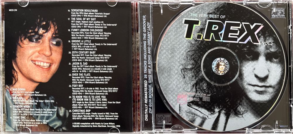 Very Best of T. Rex Vol 2 - T.Rex (CD) music collectible [Barcode 5014797293748] - Main Image 3