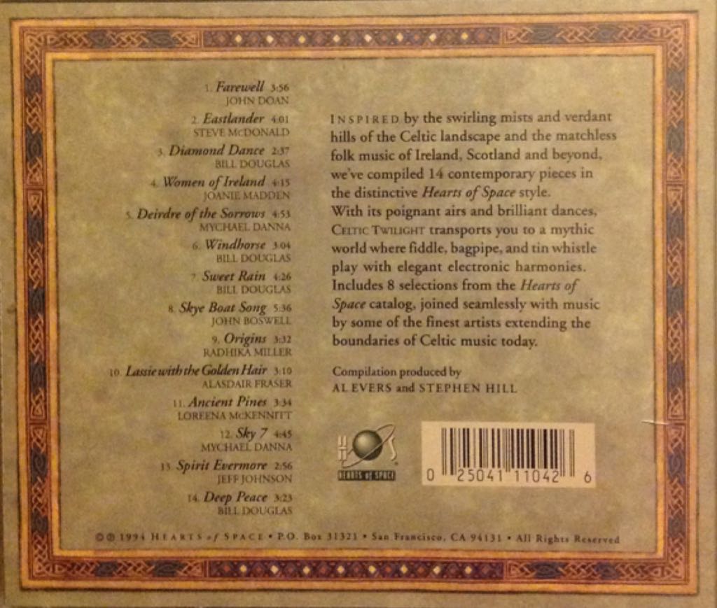 Celtic Twilight - Various Artists (CD - 54) music collectible [Barcode 025041110426] - Main Image 2