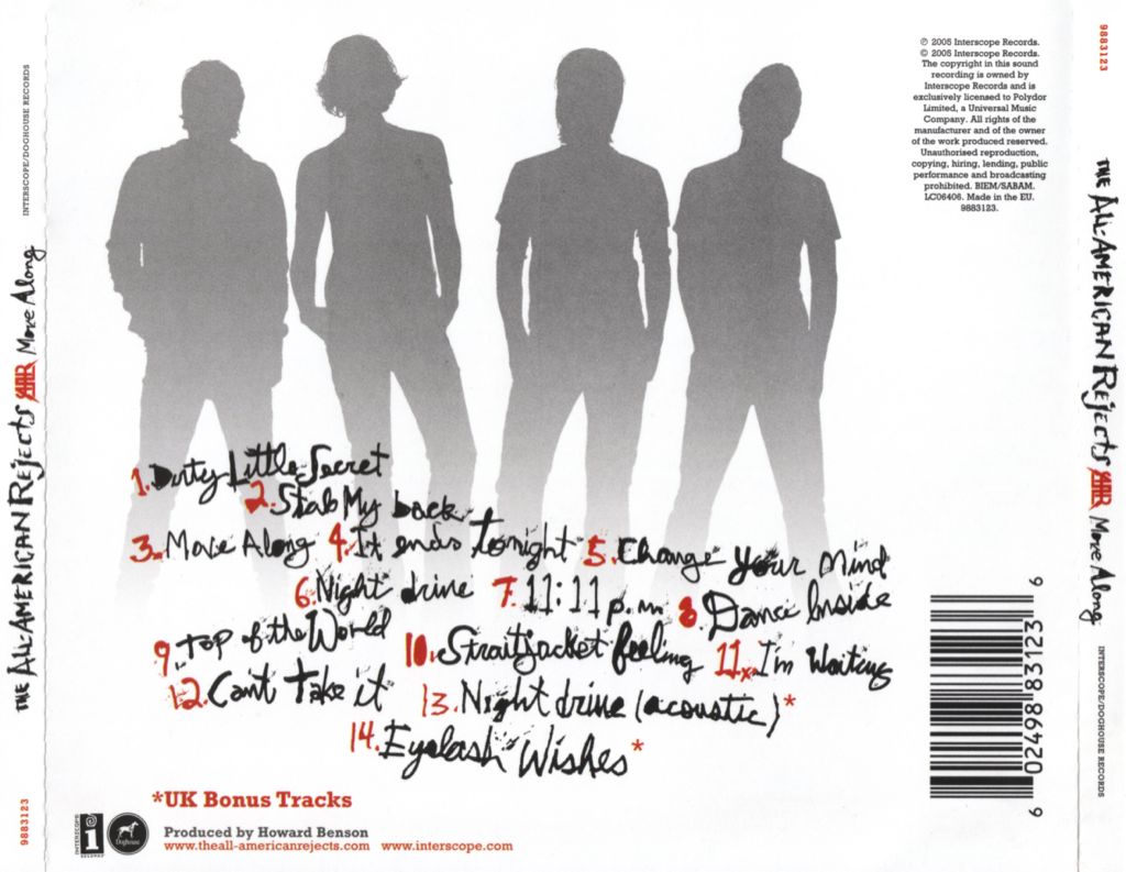 Move Along - The All American Rejects (12” - 42) music collectible [Barcode 6641798831236] - Main Image 2