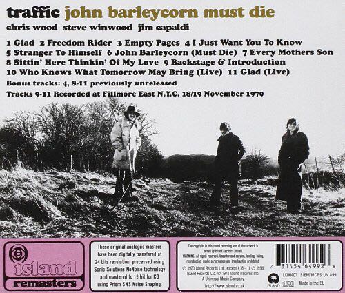 John Barleycorn Must Die - Traffic (CD - 40) music collectible [Barcode 731454649926] - Main Image 2