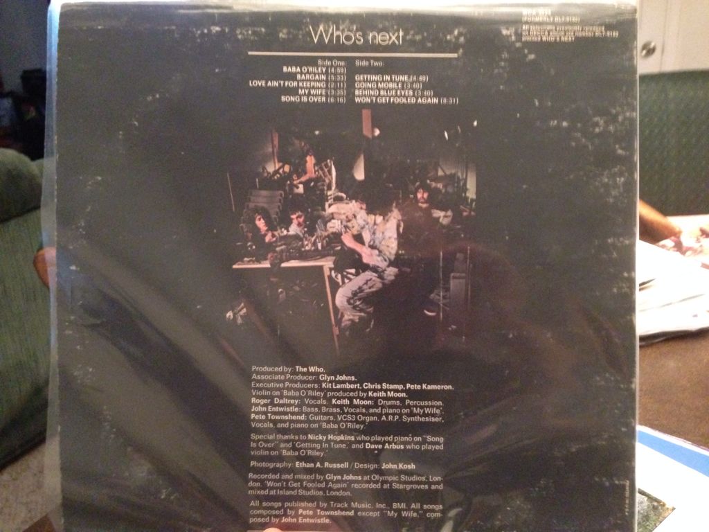 Who’s Next - Who, The (12”) music collectible - Main Image 2