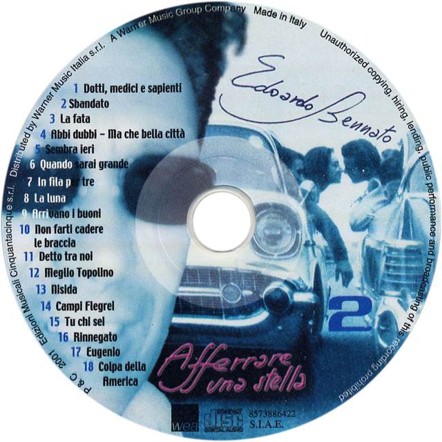 Afferrare Una Stella - Edoardo Bennato (CD - 5916) music collectible [Barcode 685738864225] - Main Image 2