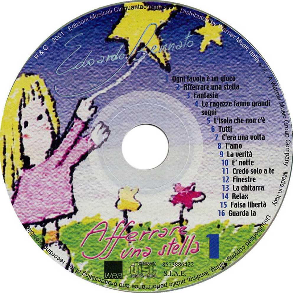 Afferrare Una Stella - Edoardo Bennato (CD - 5916) music collectible [Barcode 685738864225] - Main Image 3