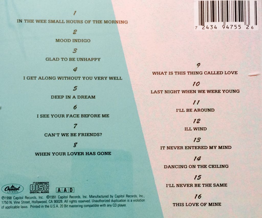 In The Wee Small Hours - Sinatra, Frank (12” - 48:41) music collectible - Main Image 2