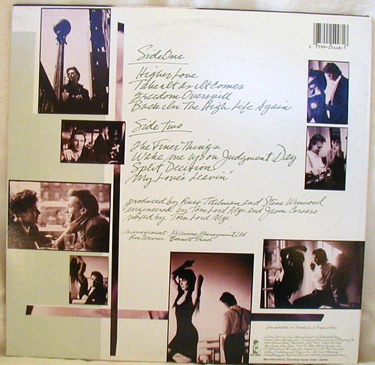 Back in the High Life - Steve Winwood (12”) music collectible - Main Image 2