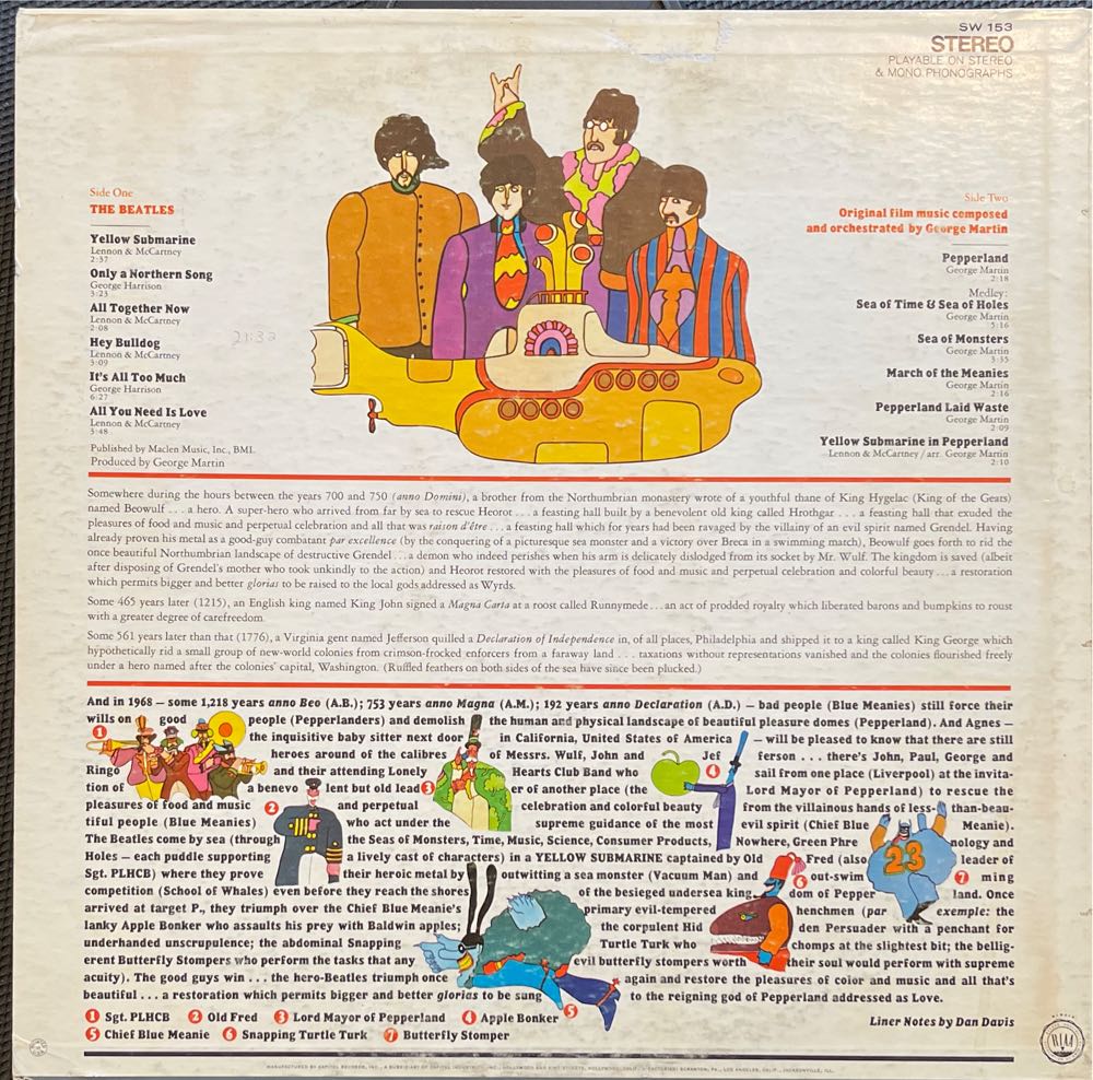 Yellow Submarine - Beatles (12” - 4012) music collectible - Main Image 3