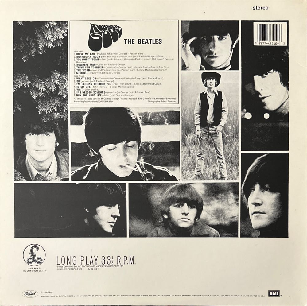 Rubber Soul - Beatles (12” - 35) music collectible [Barcode 077774644013] - Main Image 2
