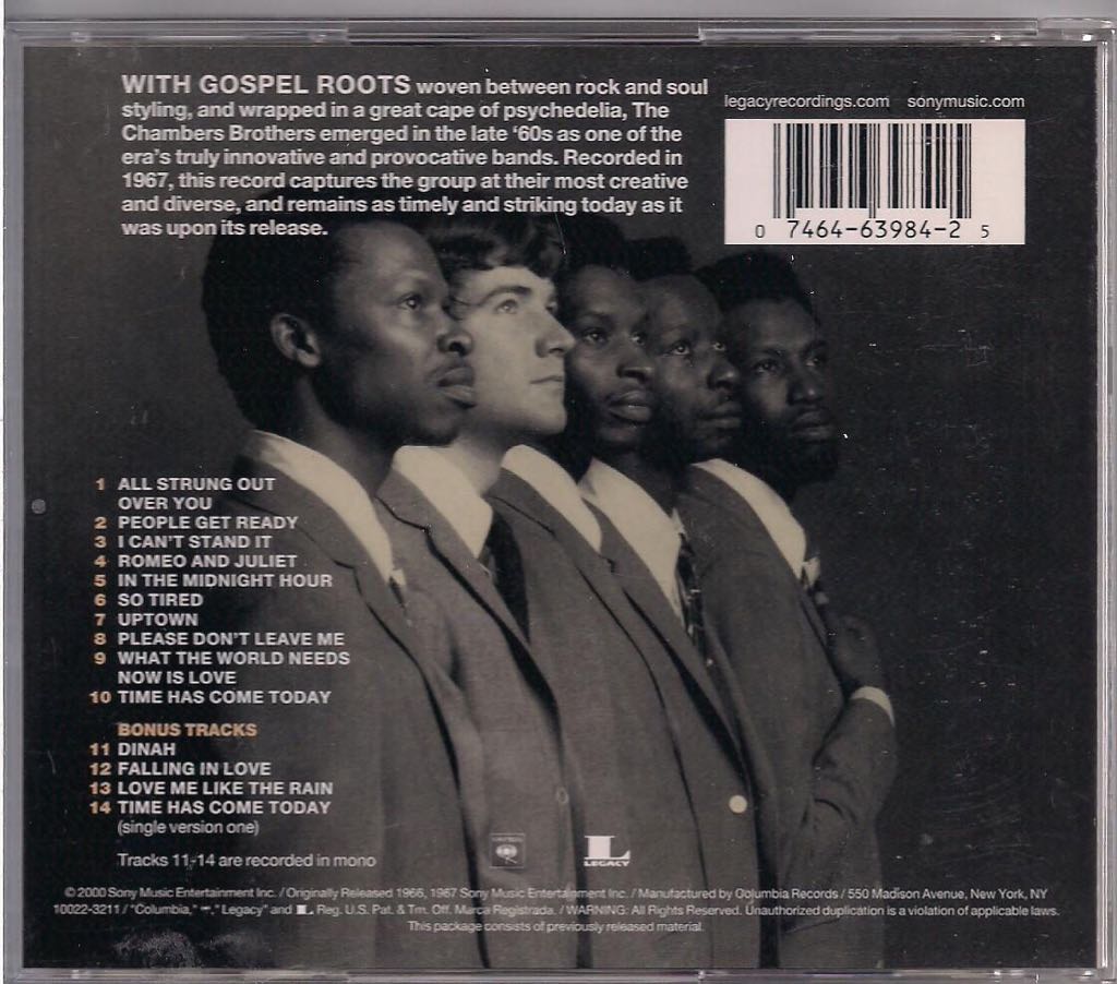 The Time Has Come - Chambers Brothers (CD) music collectible [Barcode 074646398425] - Main Image 2
