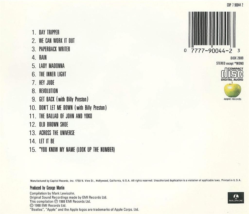 Past Masters - Beatles, The (12” - 93) music collectible - Main Image 2