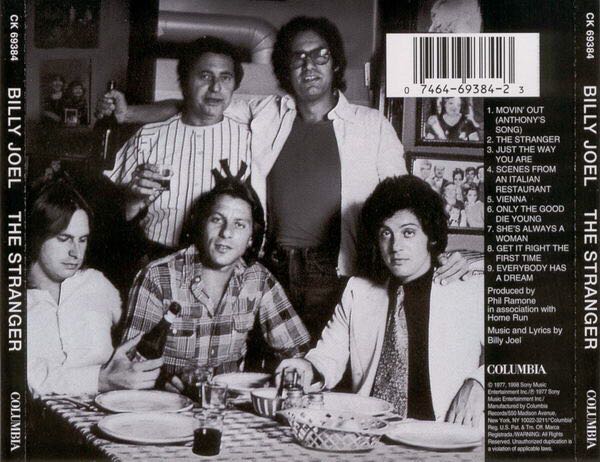 The Stranger - Joel, Billy (CD - 43) music collectible [Barcode 074643498722] - Main Image 2