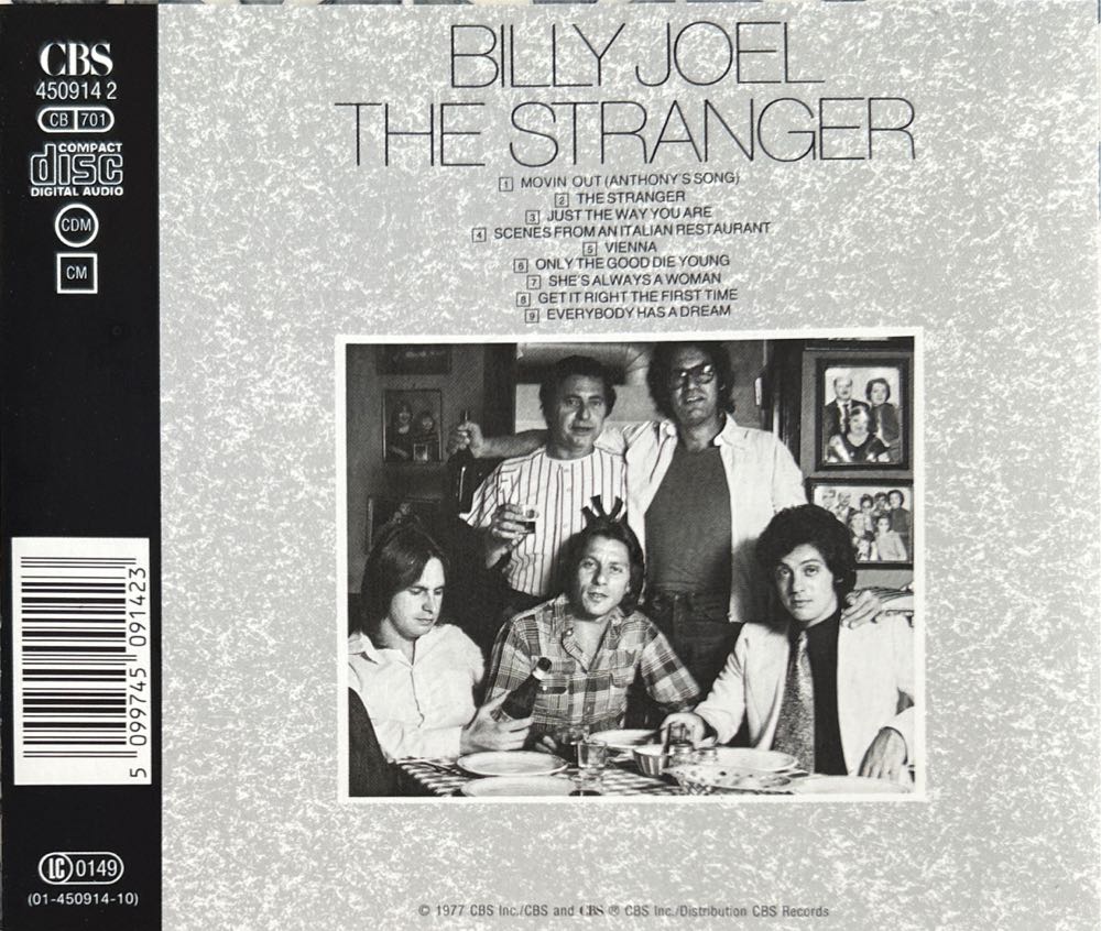 The Stranger (1977) - Billy Joel (CD) music collectible [Barcode 5099745091423] - Main Image 2