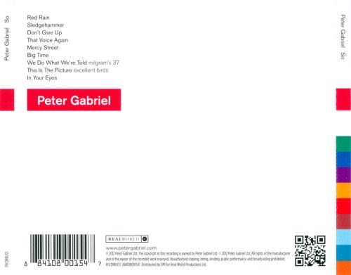 So - Gabriel, Peter (CD - 41) music collectible [Barcode 606949328429] - Main Image 2