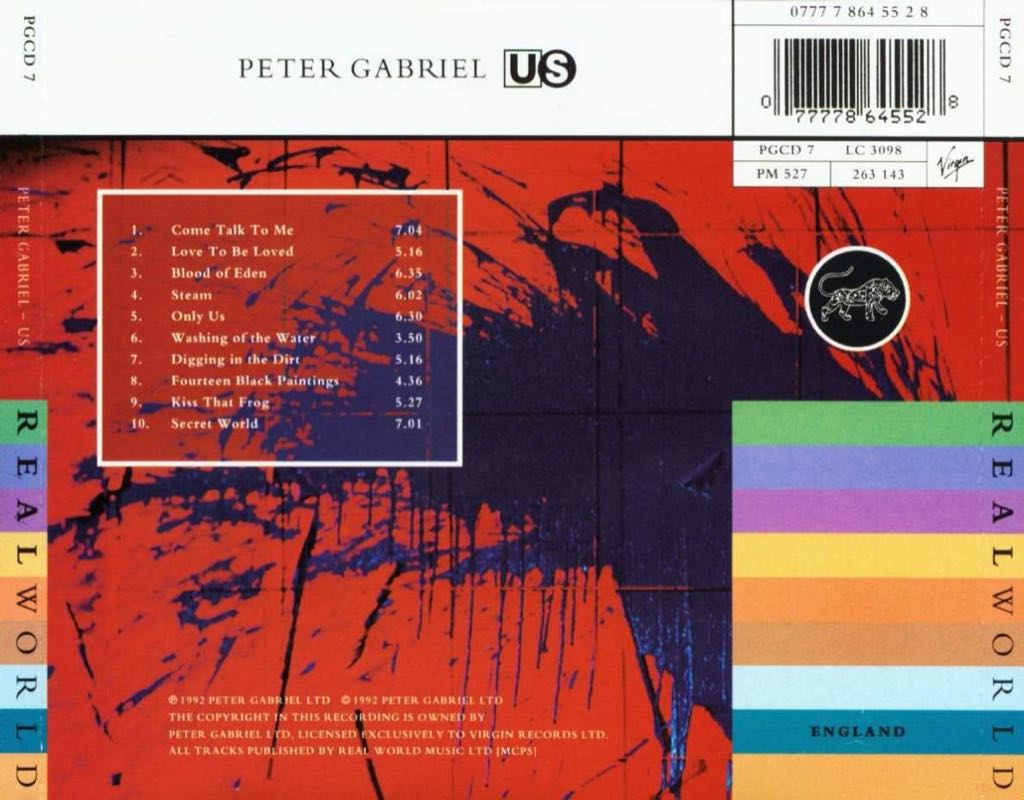 Us - Peter Gabriel (CD - 58) music collectible [Barcode 720642447321] - Main Image 2