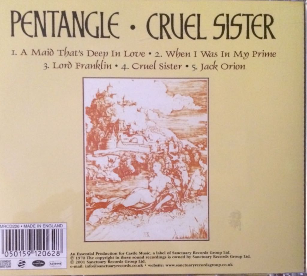 Cruel Sister - Pentangle (CD) music collectible [Barcode 5050159120628] - Main Image 2