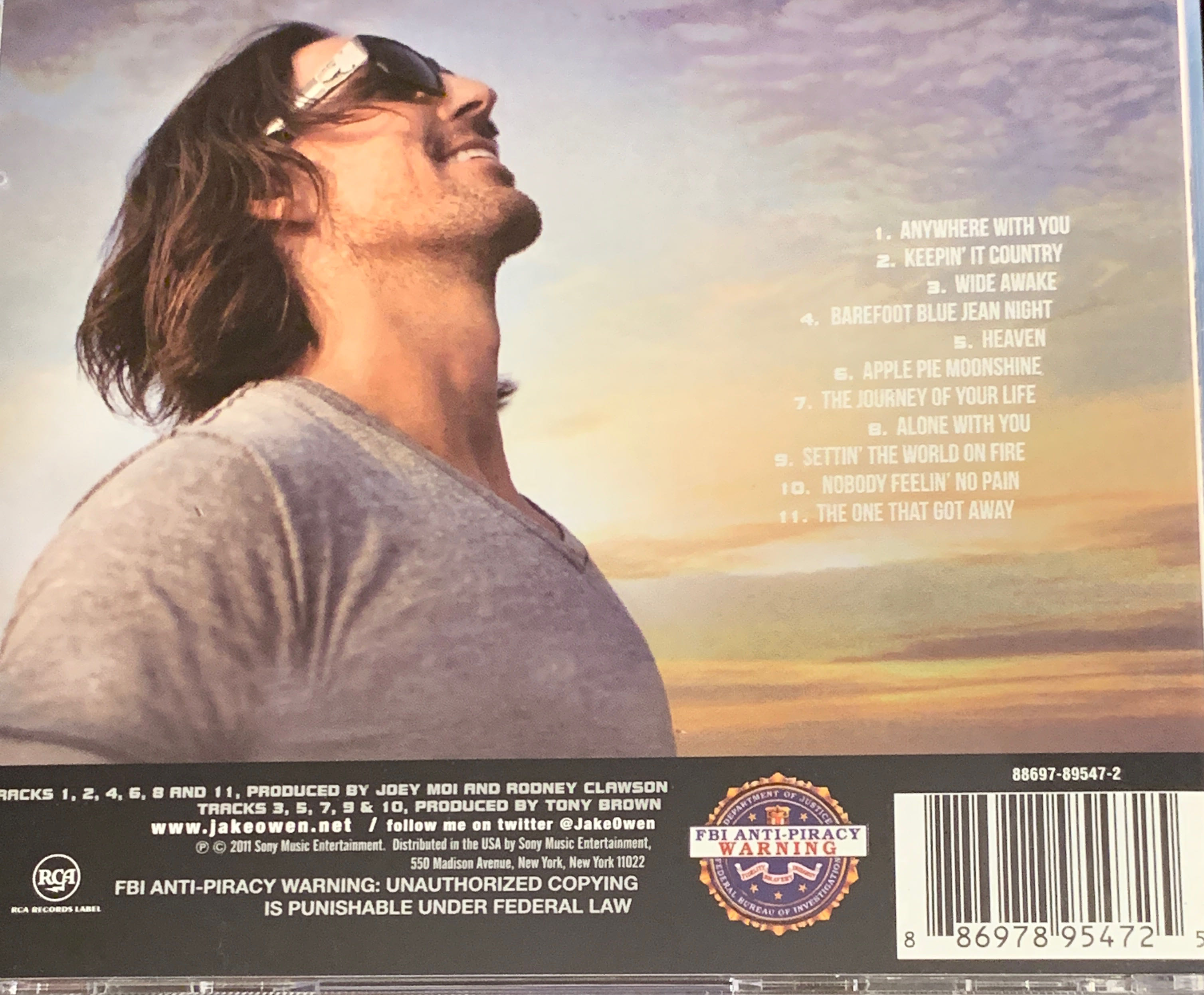 Barefoot Blue Jean Night - Jake Owen (CD - 39) music collectible [Barcode 886978954725] - Main Image 3