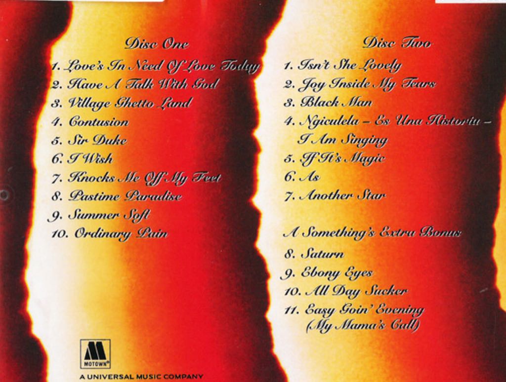 Songs In The Key Of Life - Wonder, Stevie (12” - 105) music collectible - Main Image 2