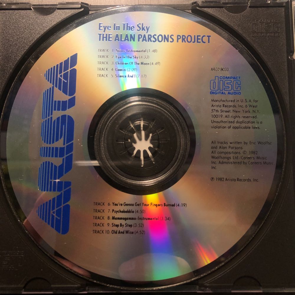 Eye In The Sky - Alan Parsons Project (CD - 42:30) music collectible [Barcode 078221803328] - Main Image 3